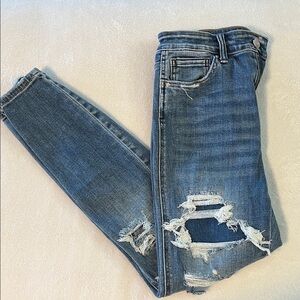 Altar’d State sz. 28 Mica Denim cropped ankle destroyed skinny jeans BNWOT!